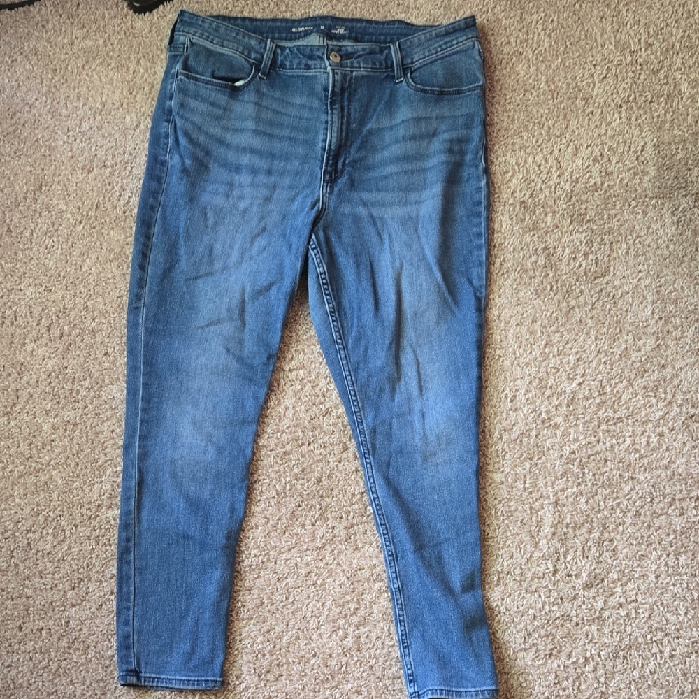 Old Navy Blue High Rise Jeans Classic Denim